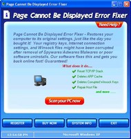 Page Cannot Be Displayed - Error Fixer screenshot